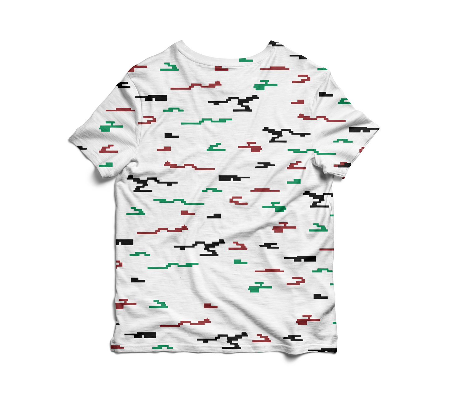 Swaheli Kenyan Inspired Camoflage Pattern Tshirt