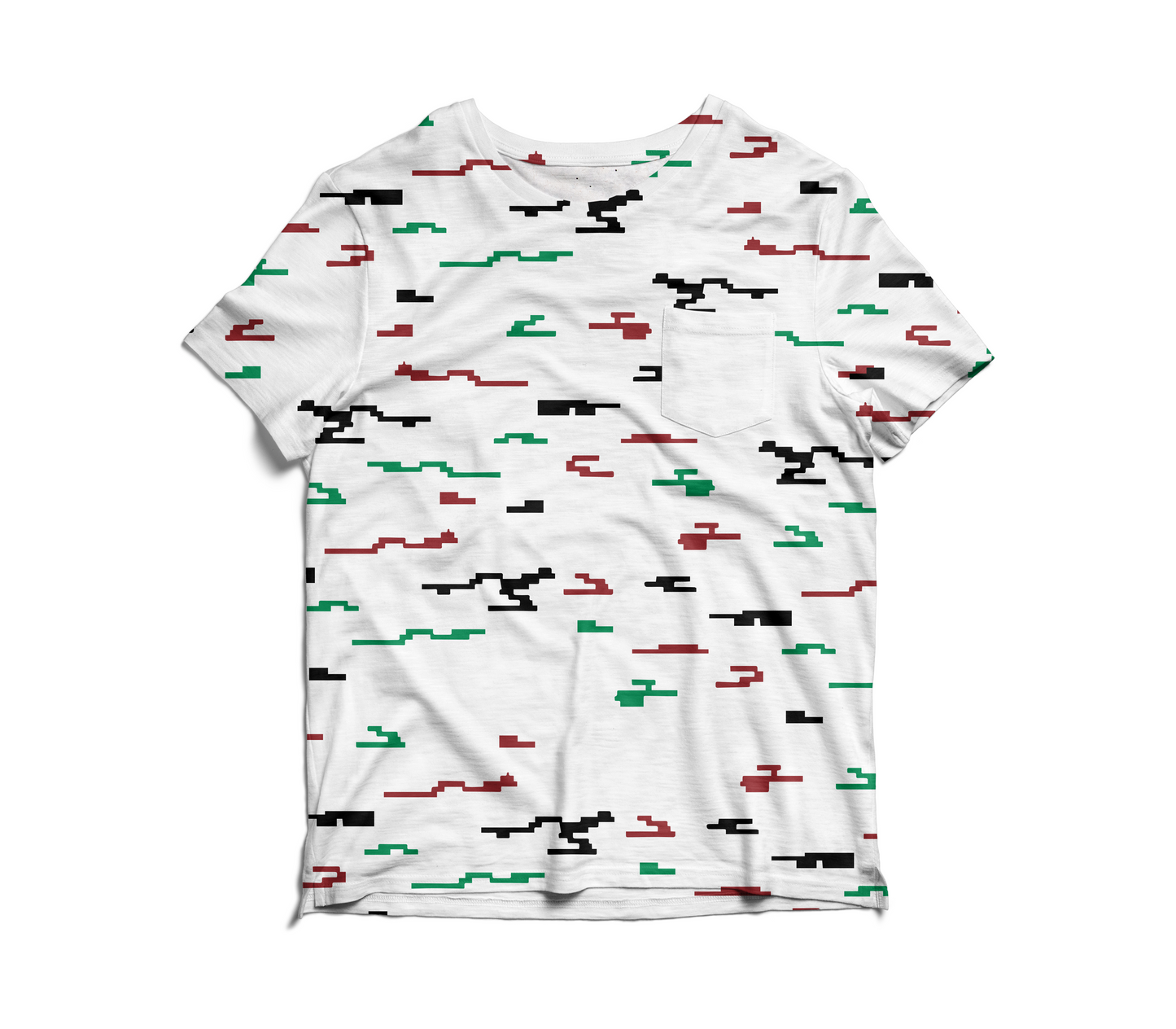 Swaheli Kenyan Inspired Camoflage Pattern Tshirt
