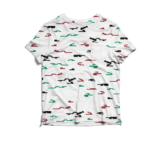 Swaheli Kenyan Inspired Camoflage Pattern Tshirt